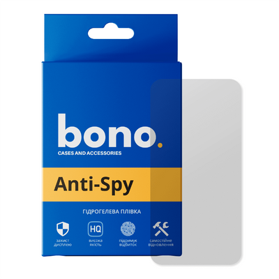 Гідрогелева захисна плівка bono Anti-Spy для Motorola Moto E6s 401200 фото