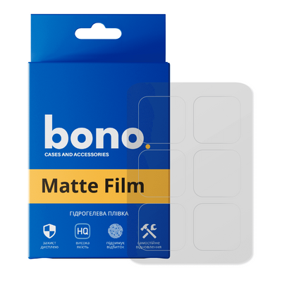Комплект антиблікових плівок (2шт) bono Matte для Oppo Watch Free 201203 фото