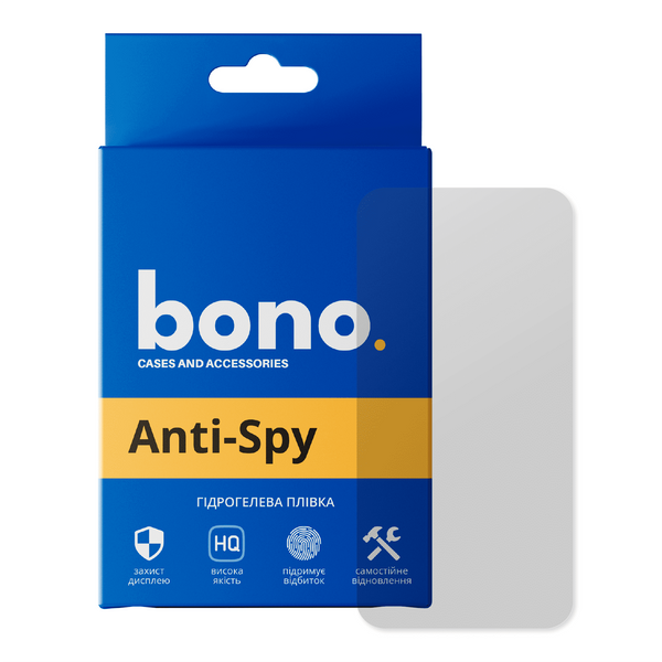 Гідрогелева захисна плівка bono Anti-Spy для Honor 6C Pro 701253 фото