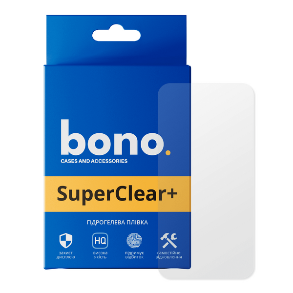 Гідрогелева захисна плівка bono SuperClear+ для Tecno Spark 10C (KI5k) 120011 фото