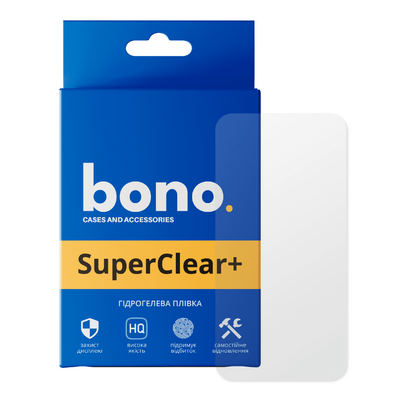 Гідрогелева захисна плівка bono SuperClear+ для Xiaomi Redmi Note 12 Pro 101105 фото