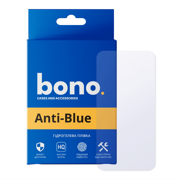Гідрогелева захисна плівка bono Anti-Blue для Tecno POP 7 (BF6) 120038 фото