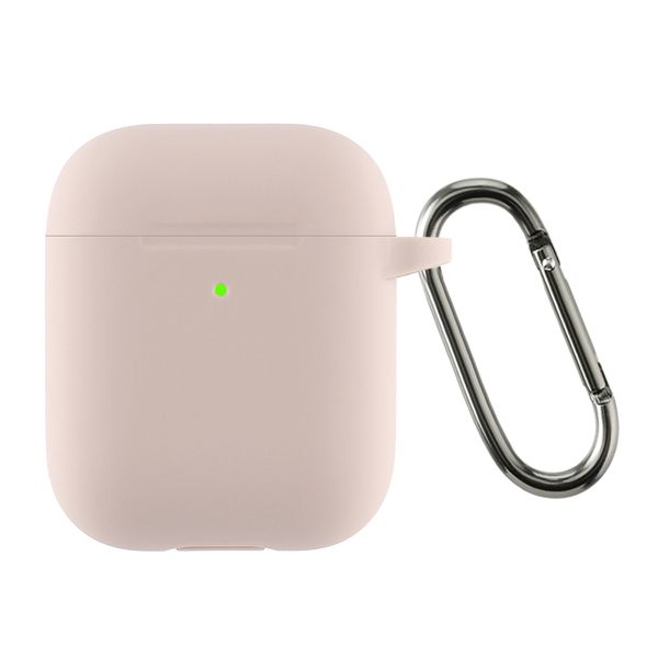 Чохол ArmorStandart Ultrathin Silicone Case With Hook для Apple AirPods 2 Pink Sand (ARM59689) 59689 фото