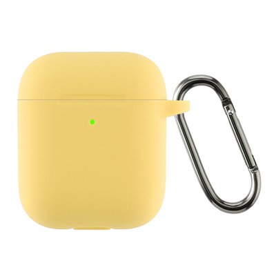 Чохол ArmorStandart Ultrathin Silicone Case With Hook для Apple AirPods 2 Yellow (ARM59696) 59696 фото