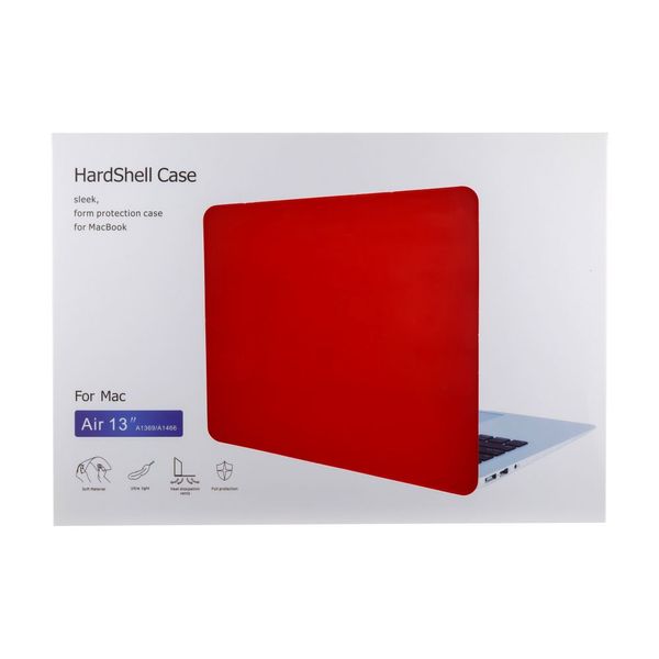 Чохол-накладка bono HardShell Case for MacBook 13.3 Air (A1369/A1466) Red 00032411-R фото