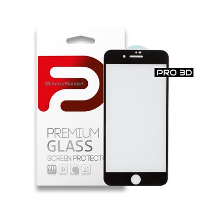 Захисне скло ArmorStandart Pro 3D для Apple iPhone SE 2022/2020/8/7 Black (ARM55364-GP3D-BK) 55364 фото