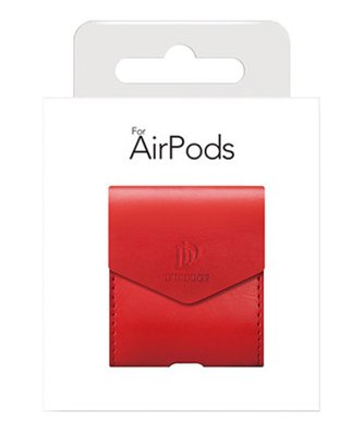 Шкіряний чохол Dux Ducis для Apple AirPods Red (6934913096697) 54189 фото