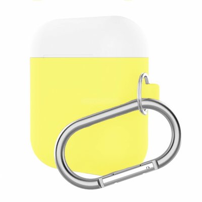 Чохол ArmorStandart Hang Case для Apple AirPods Yellow/White (ARM53767) 53767 фото